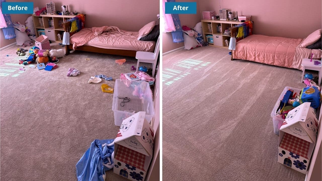 Cubby Bear Cleaning Before & After